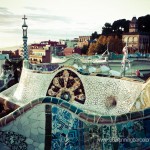 Park Güell de Gaudí, banc amb trencadís