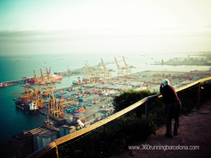 Views over Barcelona harbour